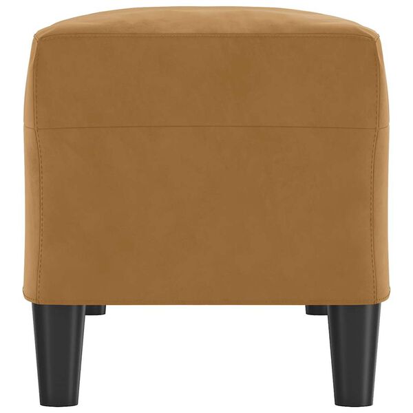 vidaXL Πάγκος Καφέ 100x35x41 εκ. Βελούδινος