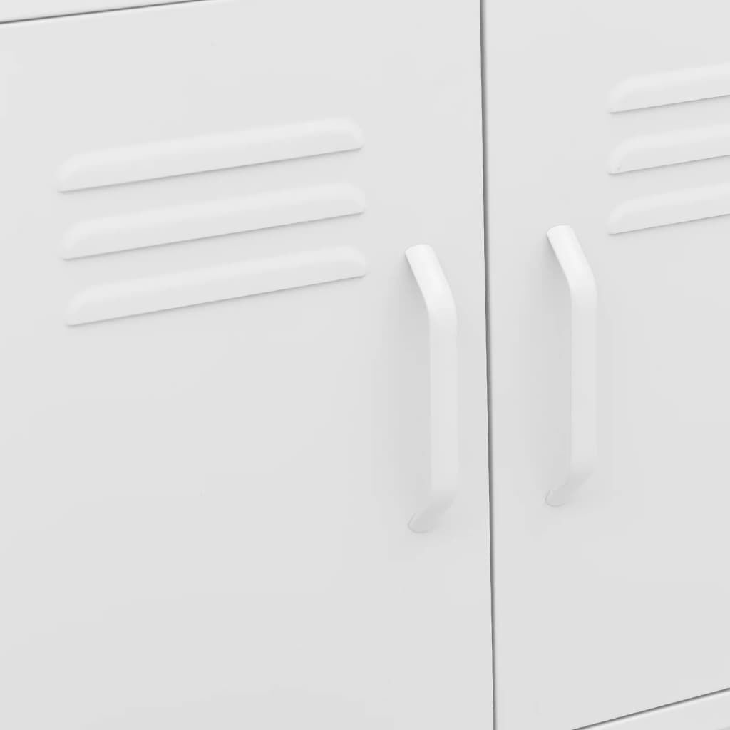 vidaXL Ντουλάπι Αποθήκευσης Λευκό 60 x 35 x 56 εκ. από Ατσάλι