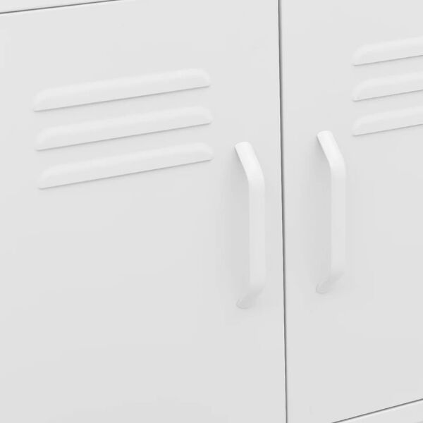 vidaXL Ντουλάπι Αποθήκευσης Λευκό 60 x 35 x 56 εκ. από Ατσάλι