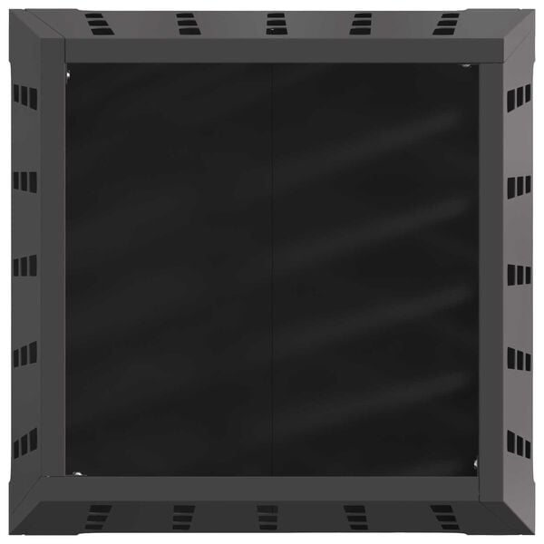 vidaXL Τετράγωνη Φωτιά Μαύρη 50x50x70 εκ Ατσάλι