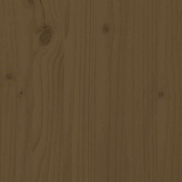 vidaXL Πάγκος Εργασίας Μελί Καφέ 80x40x43 εκ. Μασίφ Ξύλο Πεύκο