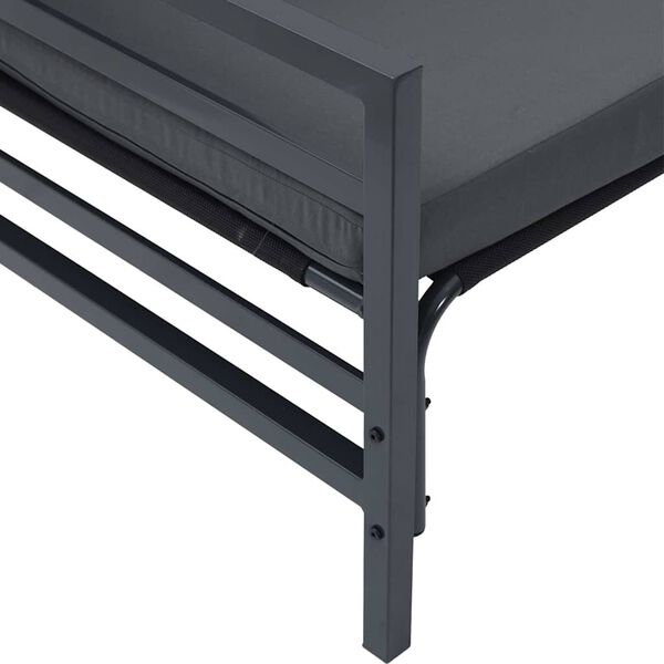 vidaXL Σετ Καναπέ Κήπου 4 pcs Ανθρακί Ατσάλι