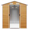 vidaXL Αποθήκη Κήπου Ανοιχτό Γκρι 191x300x198 εκ. Γαλβανισμένο Ατσάλι