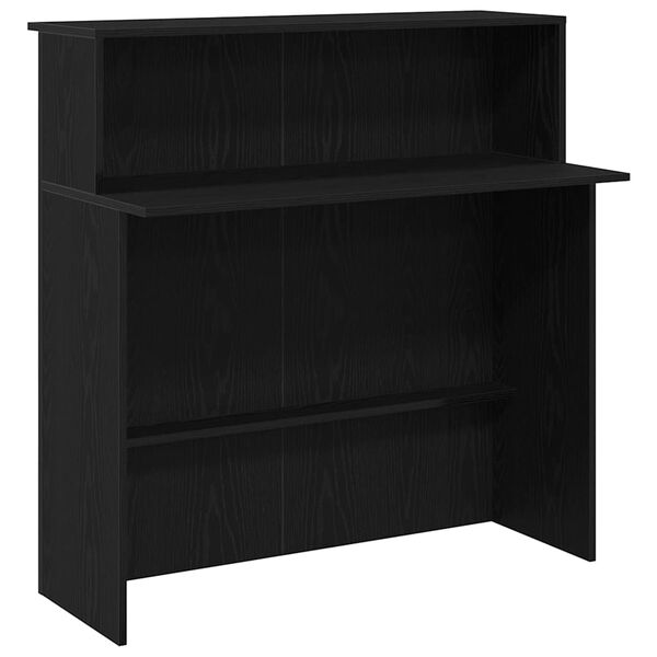 vidaXL Γραφείο υποδοχής Μαύρο 100x50x103,5 cm Κατασκευασμένο ξύλο