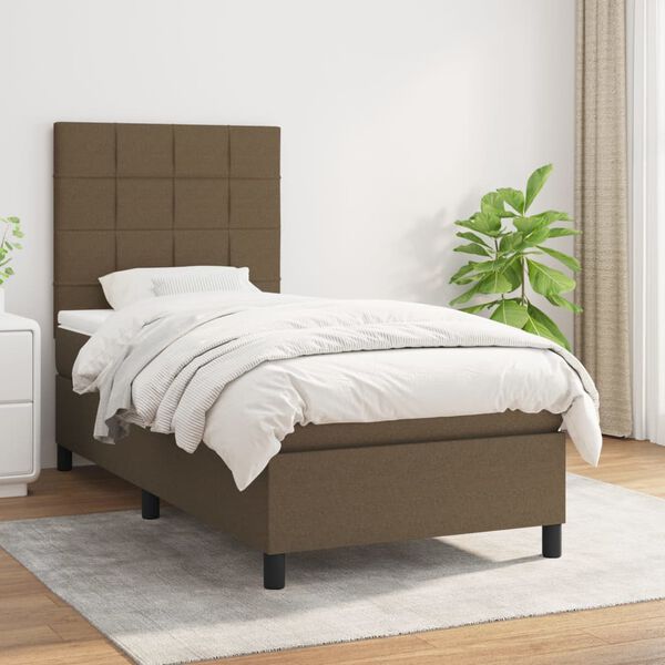 vidaXL &Kappa;&rho;&epsilon;&beta;ά&tau;&iota; Boxspring &mu;&epsilon; &Sigma;&tau;&rho;ώ&mu;&alpha; &Sigma;&kappa;&omicron;ύ&rho;&omicron; &Kappa;&alpha;&phi;έ 90x200 &epsilon;&kappa;. &Upsilon;&phi;&alpha;&sigma;&mu;ά&tau;&iota;&nu;&omicron;