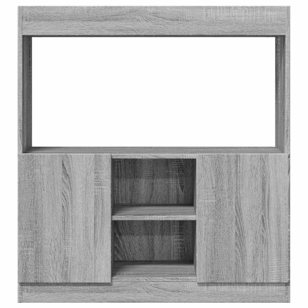 vidaXL Ντουλάπι Γκρι Sonoma 92x33x100 εκ. από Επεξεργασμένο Ξύλο