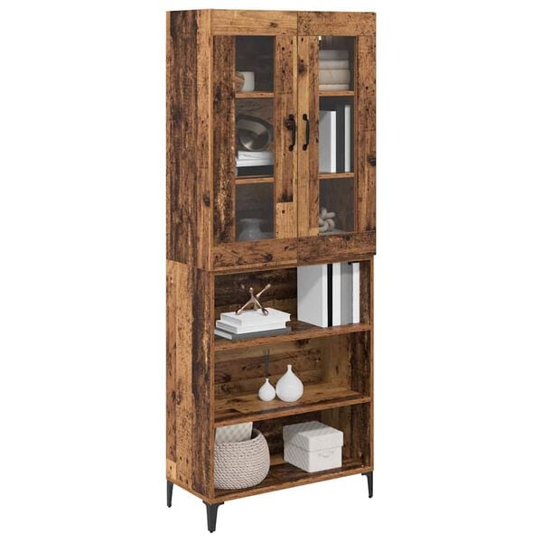 vidaXL Highboard &Pi;&alpha;&lambda;&iota;ό &Xi;ύ&lambda;&omicron; 69,5 x 34 x 180 &epsilon;&kappa;. &Epsilon;&pi;&epsilon;&xi;&epsilon;&rho;&gamma;&alpha;&sigma;&mu;έ&nu;&omicron; &xi;ύ&lambda;&omicron;