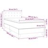 vidaXL &Kappa;&rho;&epsilon;&beta;ά&tau;&iota; Boxspring &mu;&epsilon; &Sigma;&tau;&rho;ώ&mu;&alpha; &Sigma;&kappa;&omicron;ύ&rho;&omicron; &Pi;&rho;ά&sigma;&iota;&nu;&omicron; 90x200 &epsilon;&kappa;. &Beta;&epsilon;&lambda;&omicron;ύ&delta;&iota;&nu;&omicron;