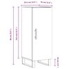 vidaXL Ντουλάπι Sonoma Δρυς 34,5x34x90 εκ. από Επεξεργασμένο Ξύλο