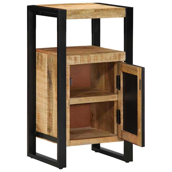 vidaXL Ντουλάπα Μπάνιου με ράφι Καφέ 40 x 35 x 75 εκ Μασίφ ξύλο μάνγκο