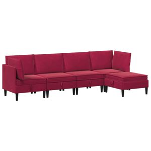 vidaXL &Sigma;&epsilon;&tau; &Epsilon;&pi;ί&pi;&lambda;&omega;&nu; &Sigma;&alpha;&lambda;&omicron;&nu;&iota;&omicron;ύ &mu;&epsilon; &mu;&alpha;&xi;&iota;&lambda;ά&rho;&iota; 5 pcs &Kappa;ό&kappa;&kappa;&iota;&nu;&omicron; &Beta;&epsilon;&lambda;&omicron;ύ&delta;&omicron;