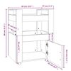 vidaXL Τρόλεϊ Κουζίνας Λευκό 60 x 45 x 80 εκ. από Επεξεργασμένο Ξύλο