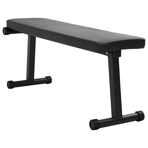 vidaXL Αναδιπλούμενος Πάγκος Βάρους Μαύρο 109 x 29 x 42 εκ. Ατσάλι