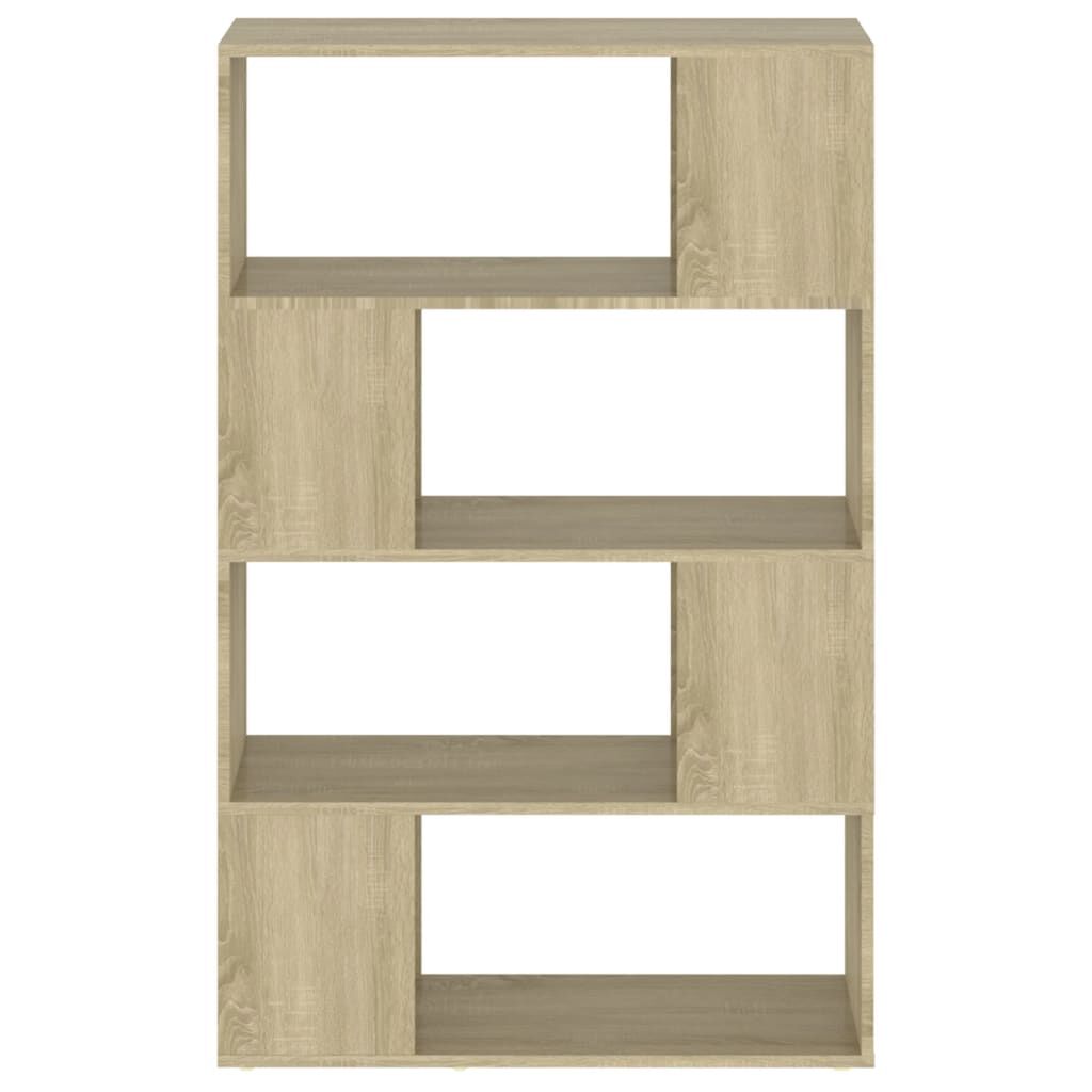 vidaXL Βιβλιοθήκη/Διαχωριστικό Χώρου Sonoma Δρυς 80x24x124,5εκ Μοριοσ.