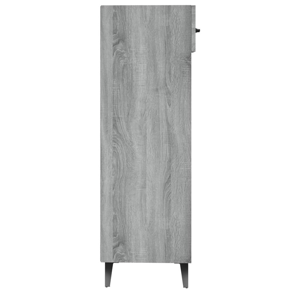 vidaXL Παπουτσοθήκη Γκρι Sonoma 30x35x105 εκ. από Επεξεργασμένο Ξύλο