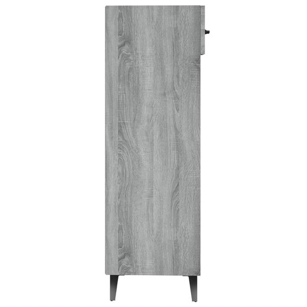 vidaXL Παπουτσοθήκη Γκρι Sonoma 30x35x105 εκ. από Επεξεργασμένο Ξύλο