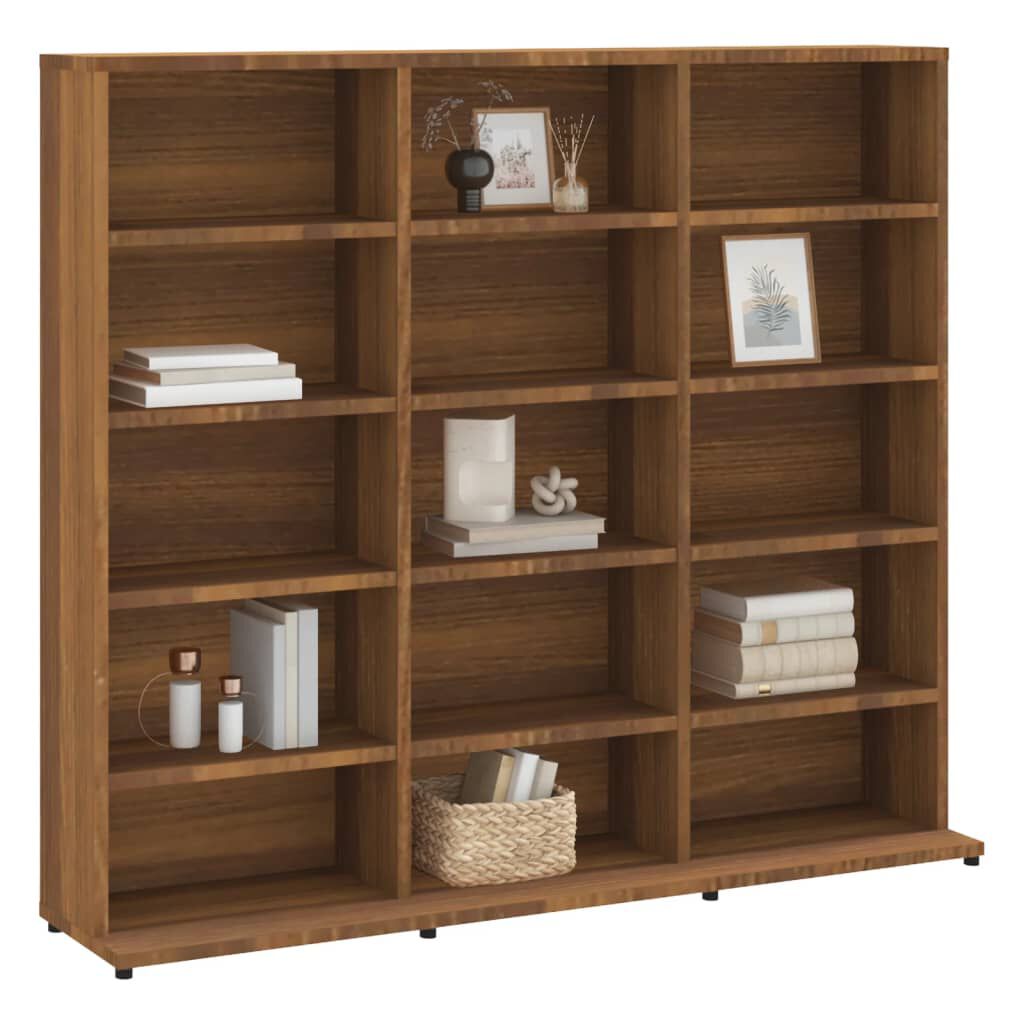 vidaXL Έπιπλο για CD Καφέ Δρυς 100x23x89,5εκ. Επεξεργασμένο Ξύλο