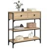 vidaXL Τραπέζι Κονσόλα Sonoma Δρυς 72,5x25x75 εκ. Επεξεργασμένο Ξύλο