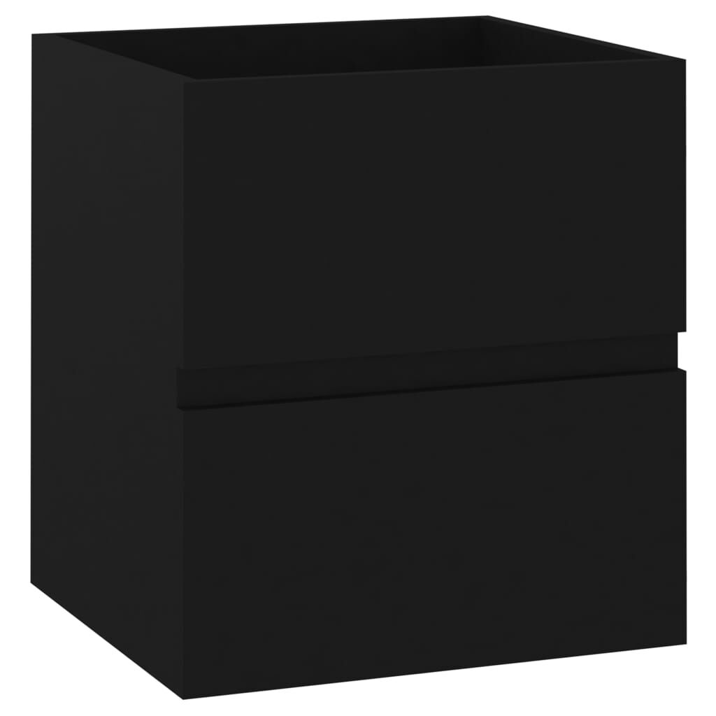 vidaXL Ντουλάπι Νιπτήρα Μαύρο 41 x 38,5 x 45 εκ. Επεξεργασμένο Ξύλο