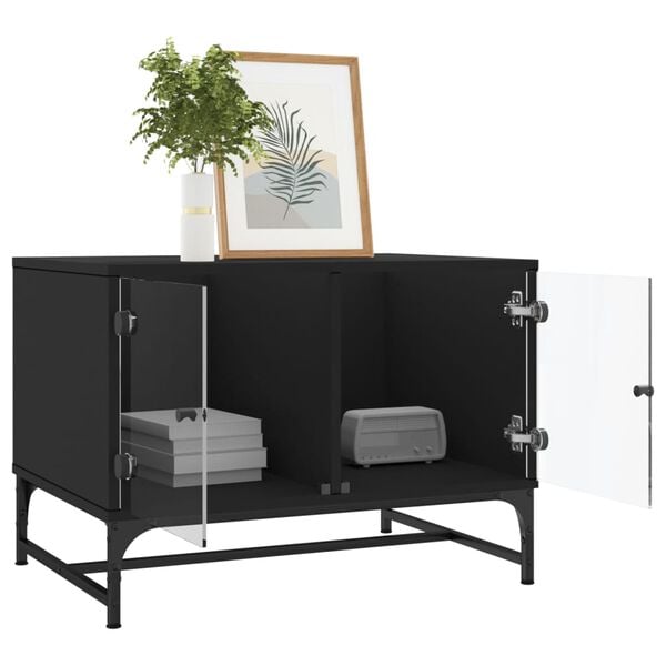 vidaXL &Tau;&rho;&alpha;&pi;&epsilon;&zeta;ά&kappa;&iota; &Sigma;&alpha;&lambda;&omicron;&nu;&iota;&omicron;ύ &Mu;&alpha;ύ&rho;&omicron; 68,5x50x50 &epsilon;&kappa;. &mu;&epsilon; &Gamma;&upsilon;ά&lambda;&iota;&nu;&epsilon;&sigmaf; &Pi;ό&rho;&tau;&epsilon;&sigmaf;