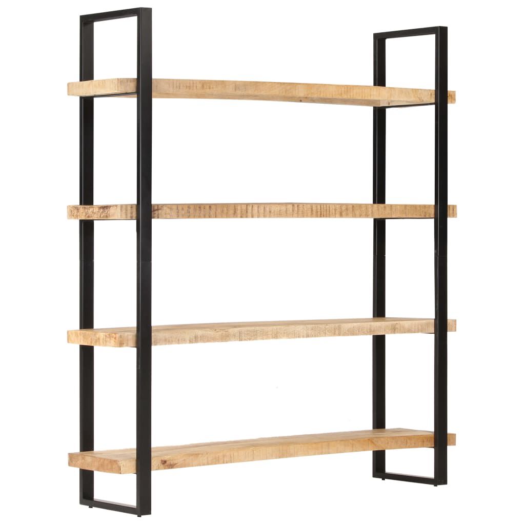 vidaXL Βιβλιοθήκη με 4 Επίπεδα 160x40x180 εκ. Ακατέργαστο Ξύλο Μάνγκο
