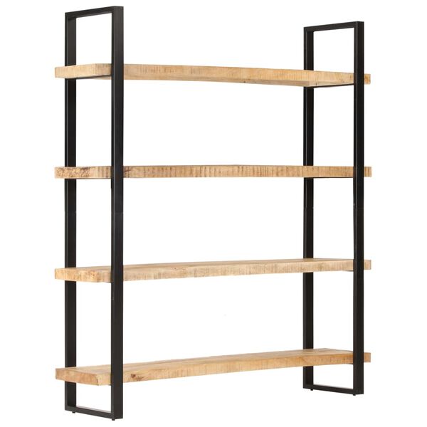 vidaXL Βιβλιοθήκη με 4 Επίπεδα 160x40x180 εκ. Ακατέργαστο Ξύλο Μάνγκο