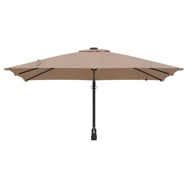 vidaXL Ομπρέλα Κήπου Taupe 248.5 x 247.5 x 160 εκ. ύφασμα