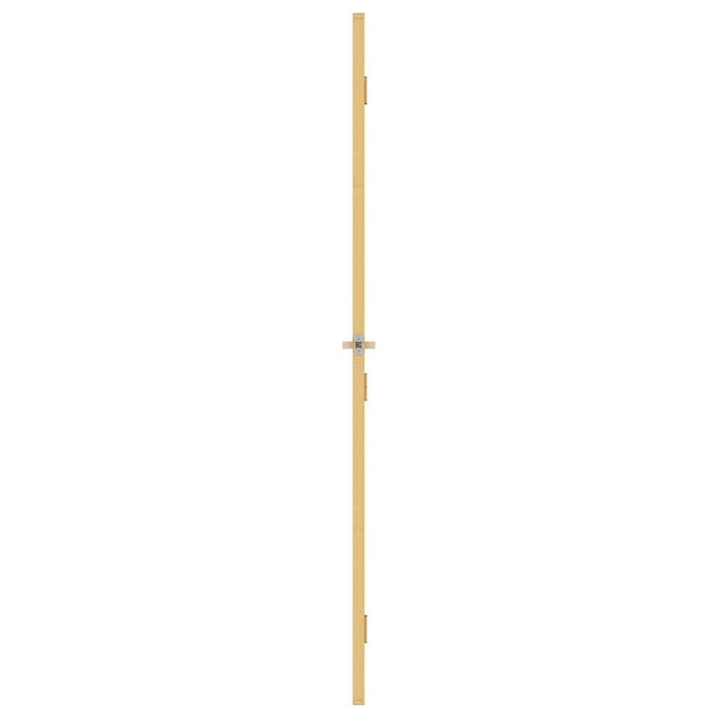 vidaXL Εσωτερική Πόρτα Χρυσή 93 x 201,5 εκ. Ψημένο Γυαλί & Αλουμίνιο