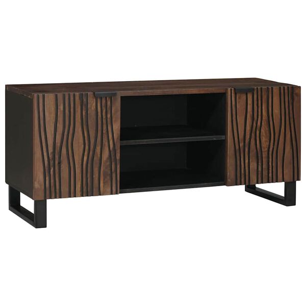vidaXL Ντουλάπι TV Καφέ 105 x 33 x 46 εκ. Μασίφ ξύλο μάνγκο