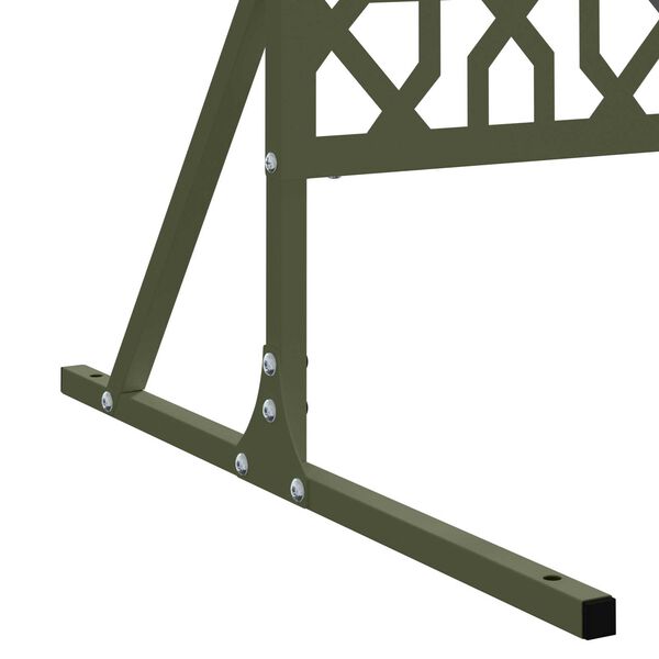 vidaXL Οθόνη Ιδιωτικότητας Ελιά 100x50x180 εκ Χάλυβας.