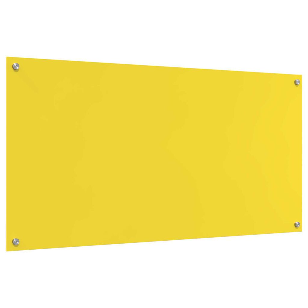 vidaXL Πλάτη Κουζίνας Κίτρινο 120x60x0,6 εκ. Θερμοσκληρυνμένο Γυαλί