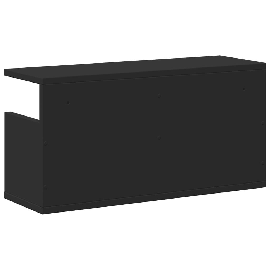 vidaXL Ντουλάπι Τοίχου Μαύρο 60x20x30 εκ. από Επεξεργασμένο Ξύλο