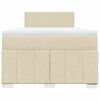 vidaXL &Kappa;&rho;&epsilon;&beta;ά&tau;&iota; Boxspring &mu;&epsilon; &Sigma;&tau;&rho;ώ&mu;&alpha; &Kappa;&rho;&epsilon;&mu; 120x200 &epsilon;&kappa;. &Upsilon;&phi;&alpha;&sigma;&mu;ά&tau;&iota;&nu;&omicron;