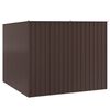 vidaXL Αποθήκη Κήπου Καφέ 195 x 198 x 159 εκ. από Γαλβανισμένο Ατσάλι