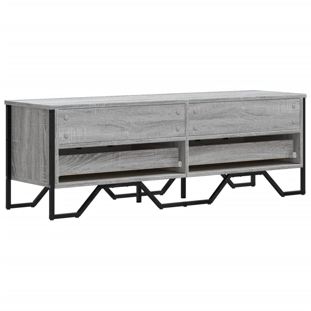 vidaXL Έπιπλο Τηλεόρασης Γκρι Sonoma 122x34x41 εκ. από Επεξεργ. Ξύλο