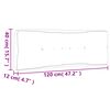 vidaXL Μαξιλάρι Παλέτας Μπλε 120 x 40 x 12 εκ. Υφασμάτινο