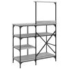 vidaXL Ραφιέρα Κουζίνας Γκρι Sonoma 90x40x132 εκ. Επεξ. Ξύλο/Μέταλλο