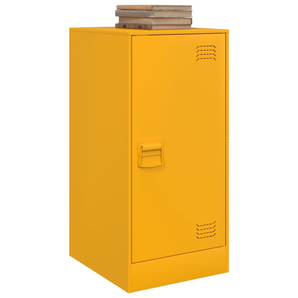 vidaXL Ντουλάπι Μουσταρδί 34,5x39x73 εκ. από Ατσάλι