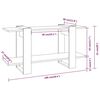 vidaXL Βιβλιοθήκη Ραφιέρα Μαύρη 100 x 30 x 51 εκ. Επεξεργασμένο Ξύλο