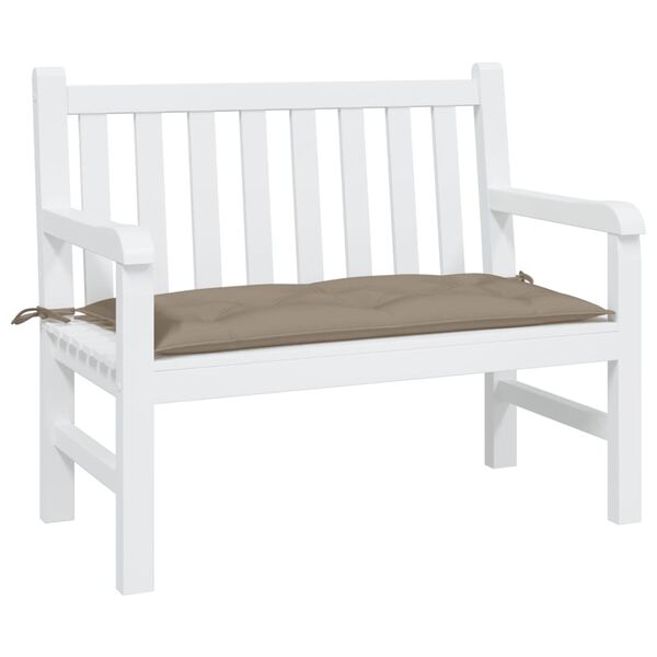vidaXL Μαξιλάρι Πάγκου Κήπου Taupe 100x50x7 εκ. Ύφασμα Oxford