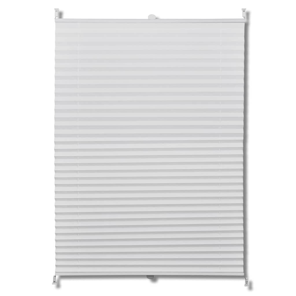 Πλισέ στόρι σκίασης 90 x 1125 cm Λευκό