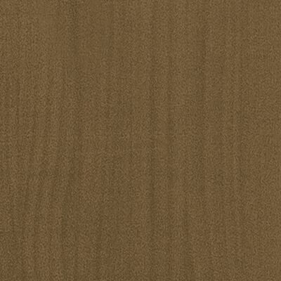 vidaXL Πλαίσιο Κρεβατιού Καφέ Μελί 140 x 200 εκ. από Μασίφ Ξύλο Πεύκου