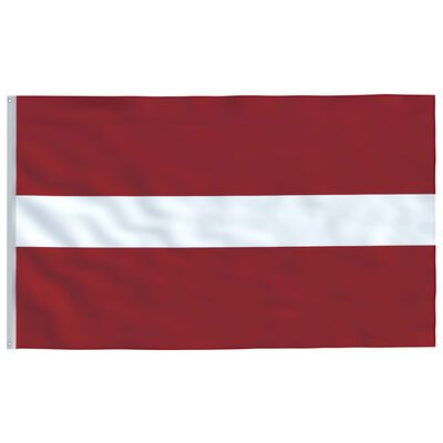 vidaXL Σημαία Λετονίας 6,2 μ. με Ιστό Αλουμινίου