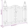 vidaXL Πύλη Κήπου Μαύρη 121 x 8 x 100 εκ. από Σφυρήλατο Σίδερο