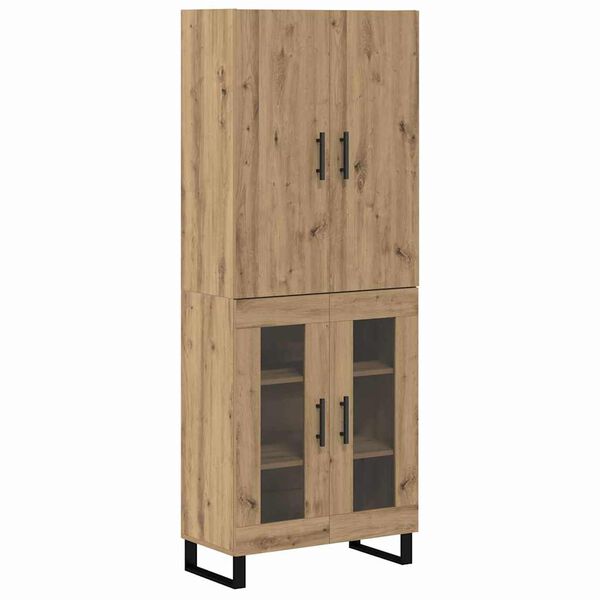 vidaXL Highboard 2 pcs Artisan Oak 69,5 x 34 x 180 &epsilon;&kappa;.