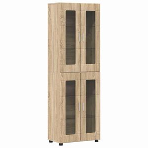 vidaXL Highboard &mu;&epsilon; &rho;ά&phi;&iota; &mu;&epsilon; &pi;ό&rho;&tau;&alpha; FLORIN &Delta;&rho;ύ&sigmaf; Sonoma 60 x 35 x 182 &epsilon;&kappa;.