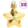 vidaXL Σετ Μπάλες Χριστουγεννιάτικες 111 τεμ. Χρυσές από Πολυστυρένιο