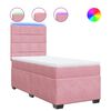vidaXL &Kappa;&rho;&epsilon;&beta;ά&tau;&iota; Boxspring &mu;&epsilon; &Sigma;&tau;&rho;ώ&mu;&alpha; &Rho;&omicron;&zeta; 90x200 &epsilon;&kappa;. &Beta;&epsilon;&lambda;&omicron;ύ&delta;&iota;&nu;&omicron;