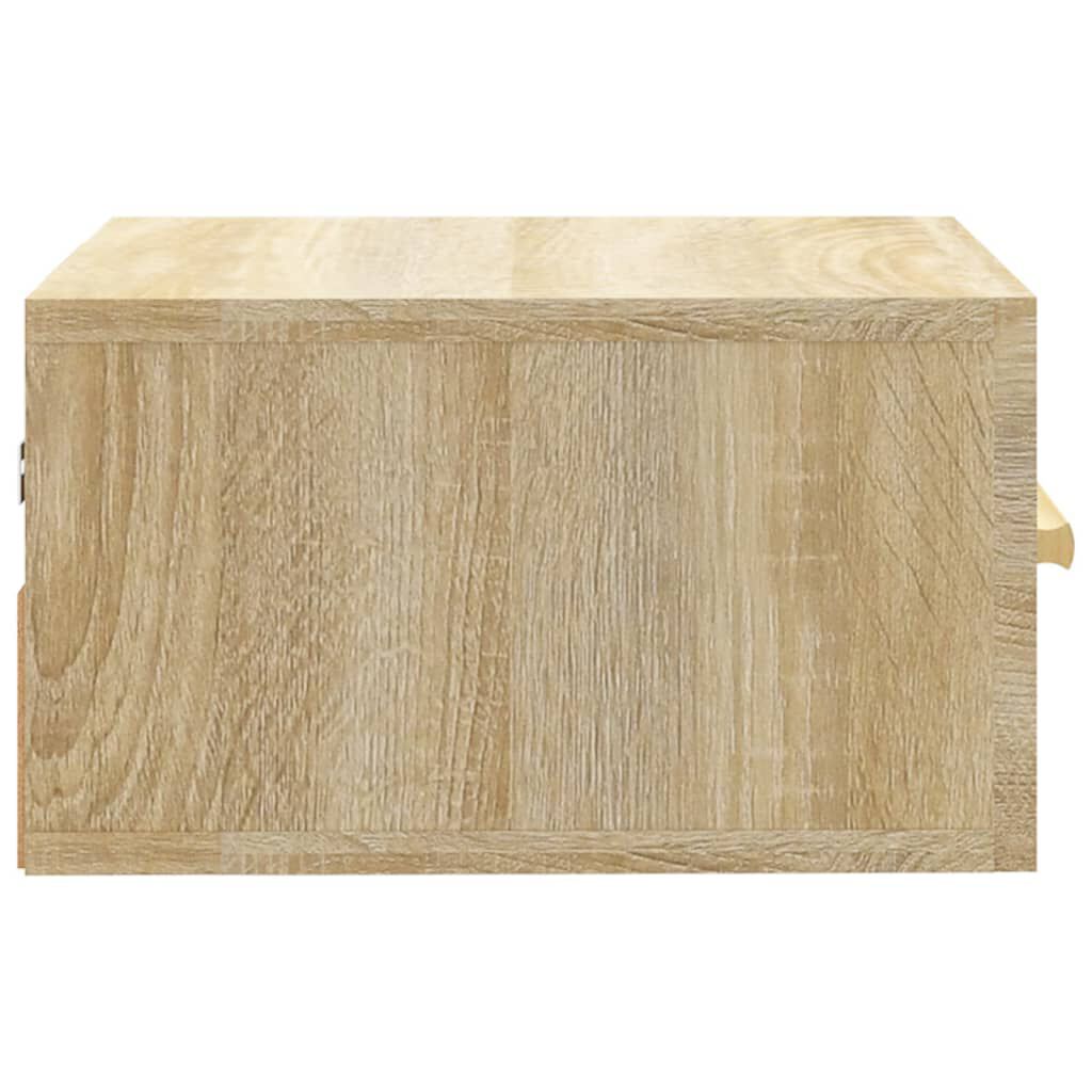 vidaXL Κομοδίνα Επιτοίχια Sonoma Δρυς 35 x 35 x 20 εκ.
