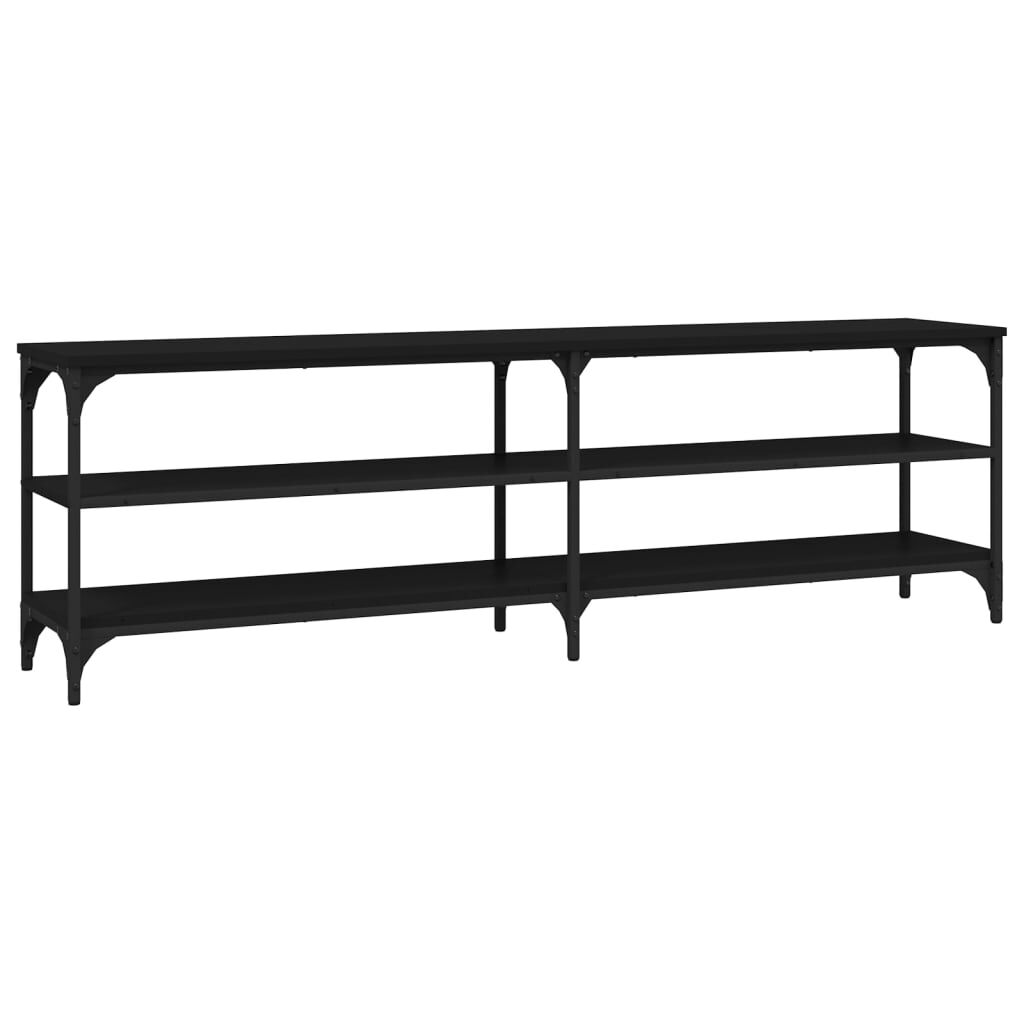 vidaXL Έπιπλο Τηλεόρασης Μαύρο 160x30x50 εκ. από Επεξεργασμένο Ξύλο